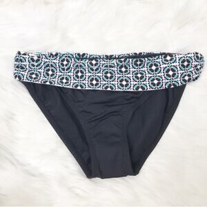 NWOT La Blanca Black Printed Bikini Bottoms Size 6